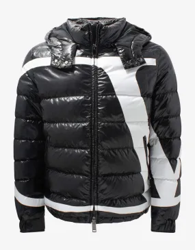 Valentino Garavani Black VLogo Print Nylon Puffer Jacket